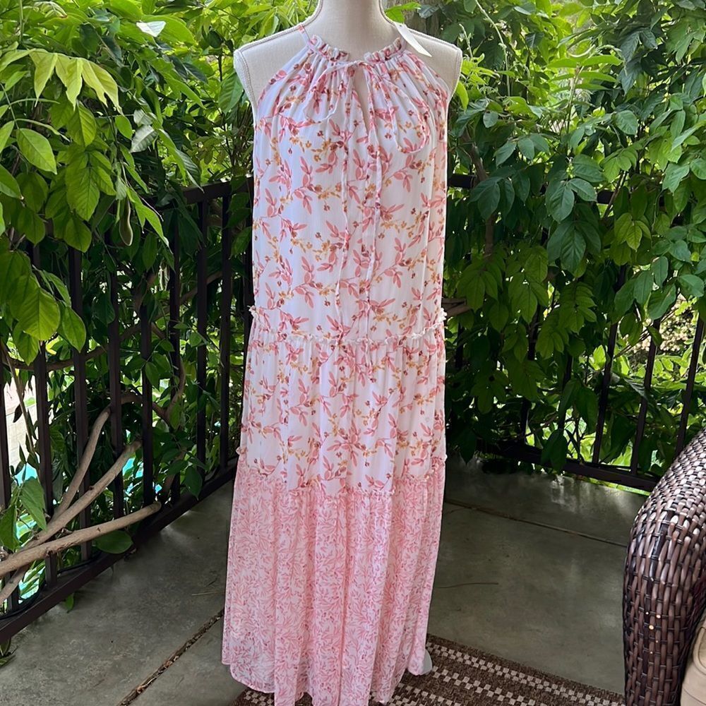 NWT Anthropologie DREW Naomi Dress in Mixed Pink Floral